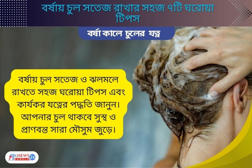 বর্ষায় চুল সতেজ রাখার সহজ ৭টি ঘরোয়া টিপস