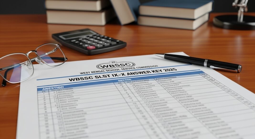 WBSSC SLST IX-X Answer Key 2025
