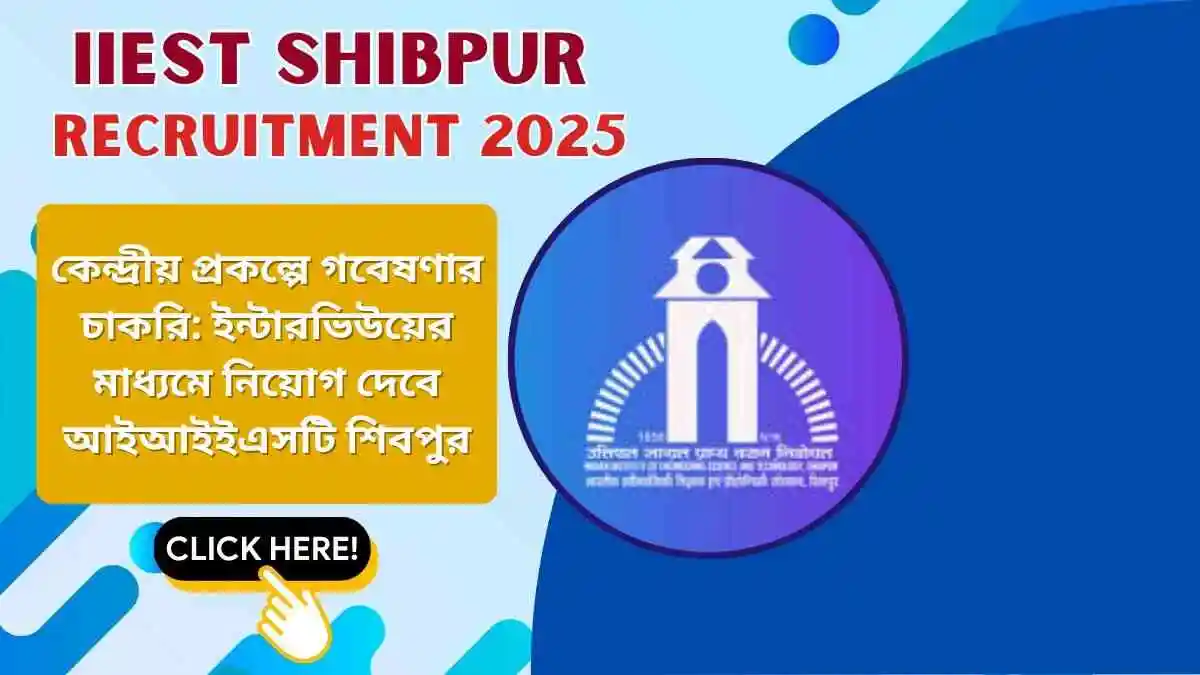 IIEST Shibpur Jobs 2025
