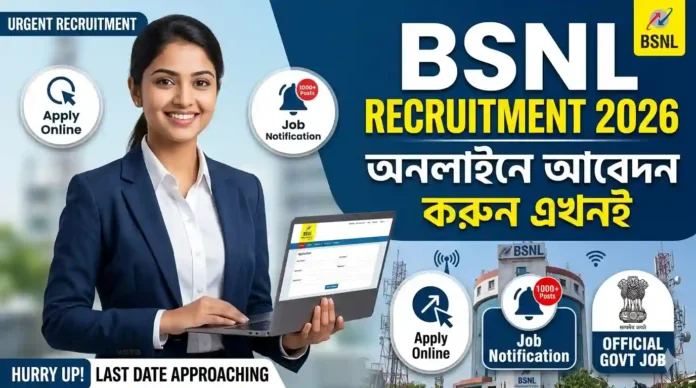 BSNL Recruitment Online Apply  BSNL