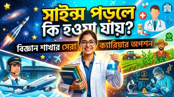 সাইন্স নিয়ে পড়লে কি হওয়া যায়?
