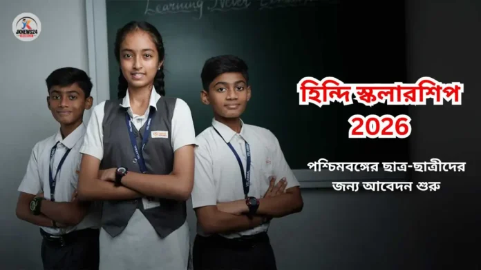 হিন্দি স্কলারশিপ 2026 | পশ্চিমবঙ্গের ছাত্র-ছাত্রীদের জন্য আবেদন শুরু হিন্দি স্কলারশিপ 2026