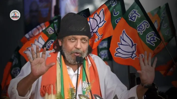 ২০০ মিটারেই থামল রোড শো, গরমে হাঁসফাঁস ‘মহাগুরু’ মিঠুন